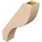 Ekena Millwork 5-inch W x 18-inch D x 24-inch H Geneva Rough Cedar Woodgrain TimberThane Knee Brace, Primed BRCUR05X18X24GNVRCPR - alternate 6